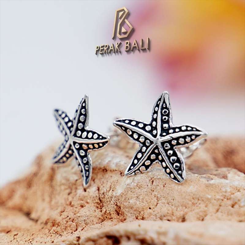 Jual Anting Perak Asli 925 Cewek Bali Silver Earring Bintang Laut Online Desember 2020 Blibli