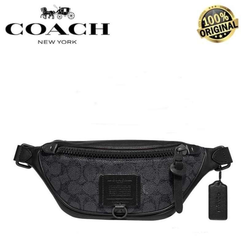 coach flip flop in signature canvas