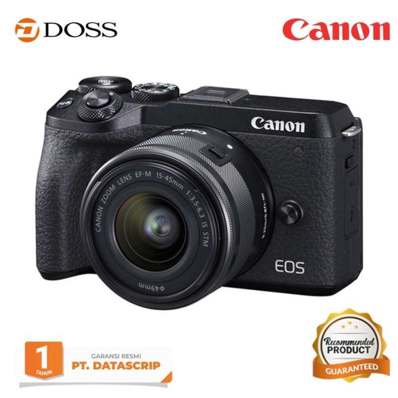 canon eos m6 mark ii kit 15 45mm is stm kamera mirrorless