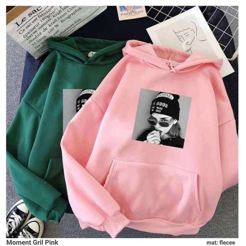Baju discount hoodie wanita