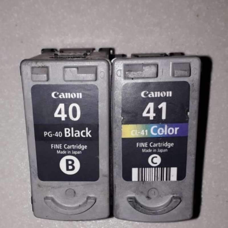 compatible canon pg 40 cl 41 black color siap pakai satuset