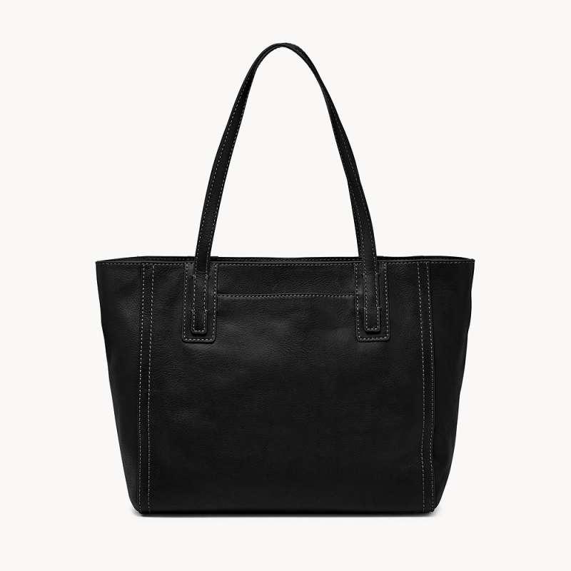 Fossil emma tote black sales