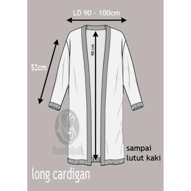 baju long cardigan