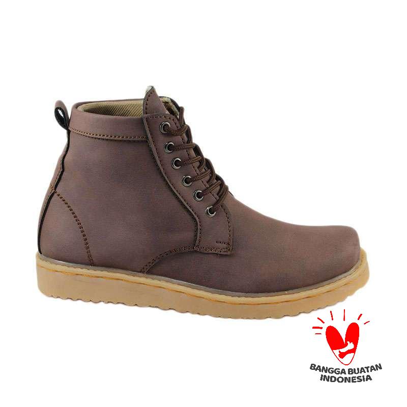 Dondhicero Eight Sepatu Boots Pria - Brown