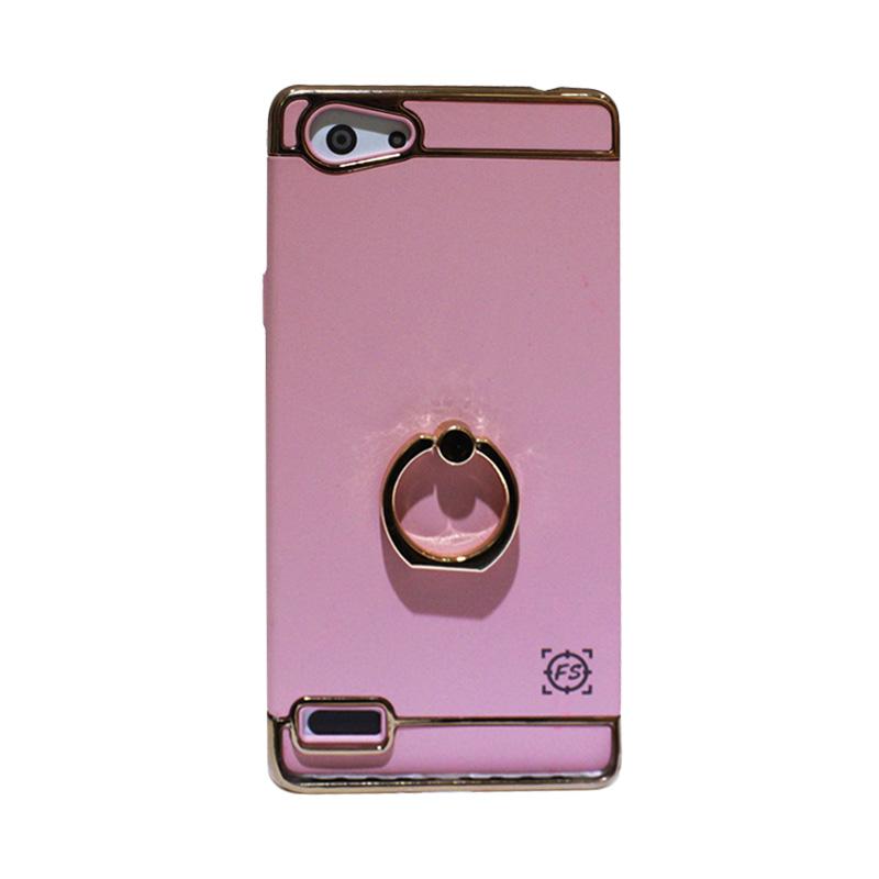 ... Fashion Selular 3 In 1 Hardcase with Casing Ring for Oppo Neo 7 Pink