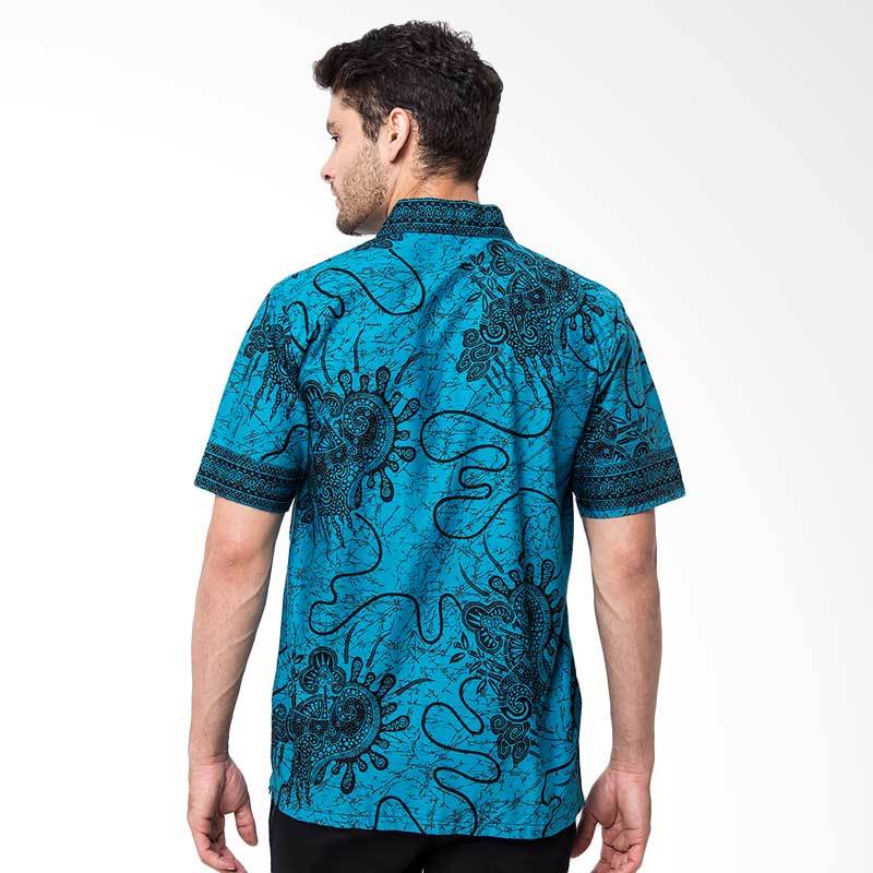 Jual Batik Trusmi Hem Sgm Nf Kemeja Pria - Biru Online - Harga & Kualitas Terjamin | Blibli.com