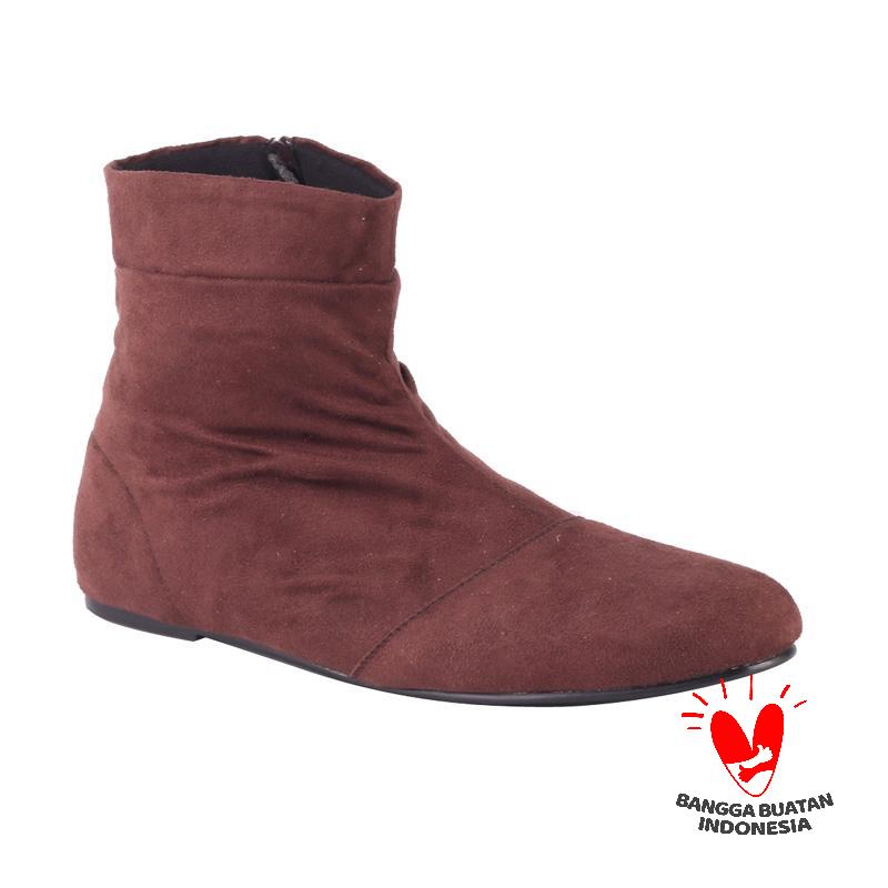 Catenzo Primrose YE 091 Sepatu Boots Wanita - Dark Choco
