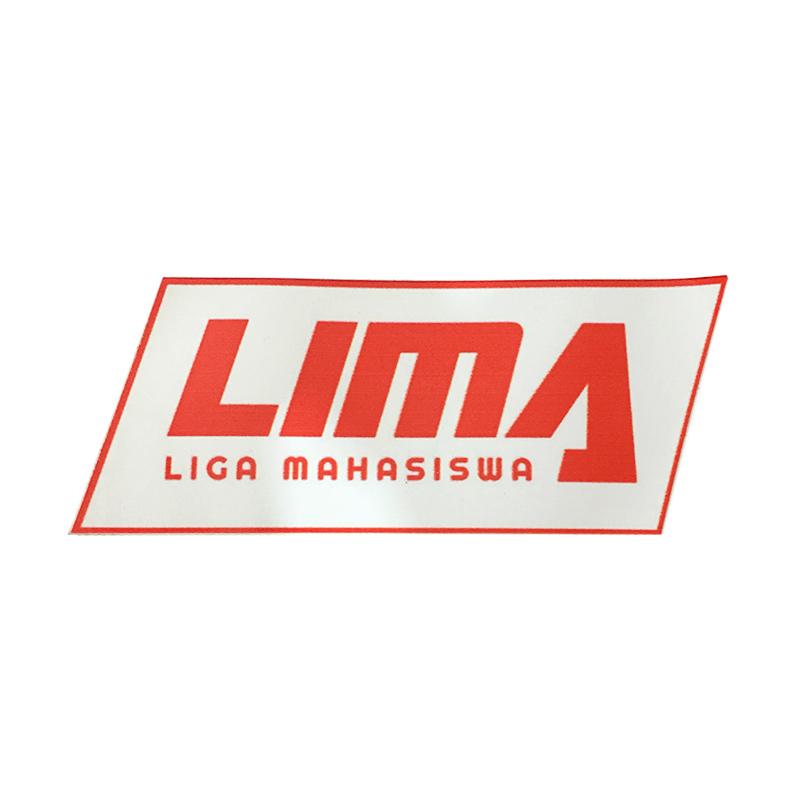 Jual Lima Official Merchandise Sticker Logo Lima Putih Merah