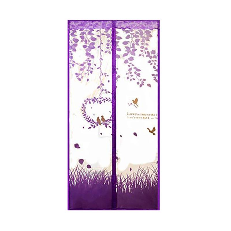 Tirai Magnet Motif LOVEBIRD Ungu. Fitur Produk. Tirai anti nyamuk .