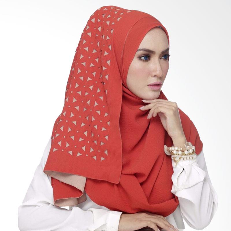 HQo Hijab Kerudung Pashmina Instan Laura - Merah Bata