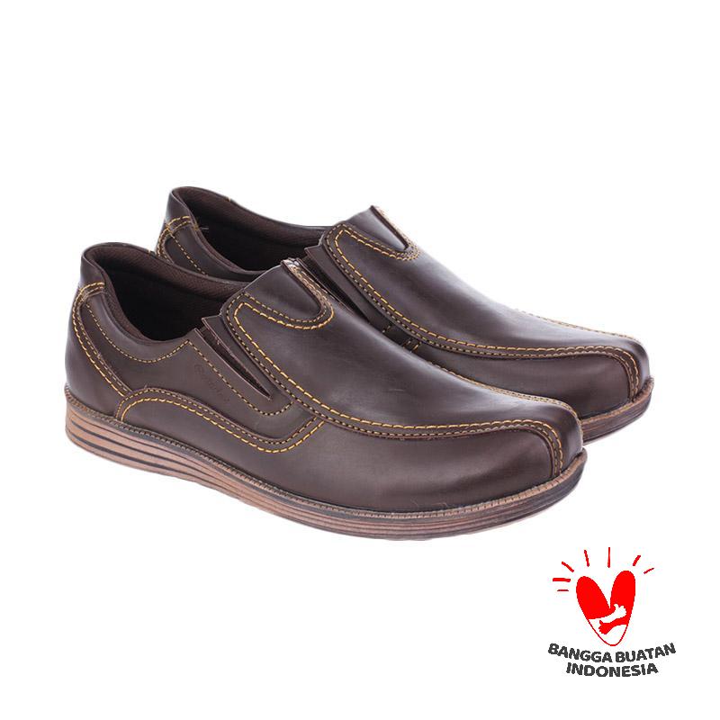 Raindoz RHT 003 Bard Sepatu Slip On Pria - Brown