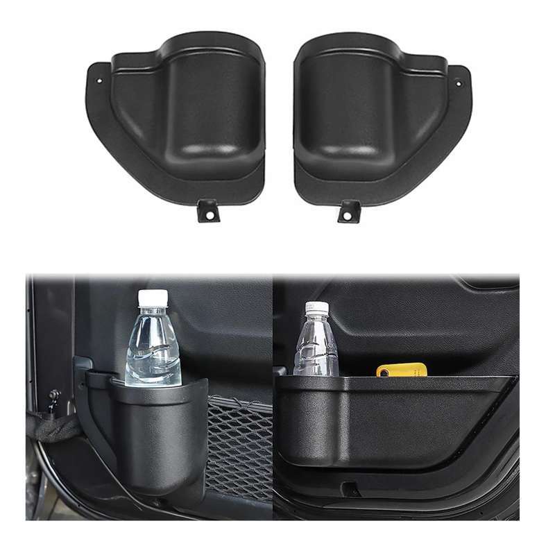 Jual 1 Pair Abs Car Automobile Door Storage Organizer Pocket Cup Holder Easy Installation For Jeep Wrangler Jl 2018 2020 Online Mei 2021 Blibli