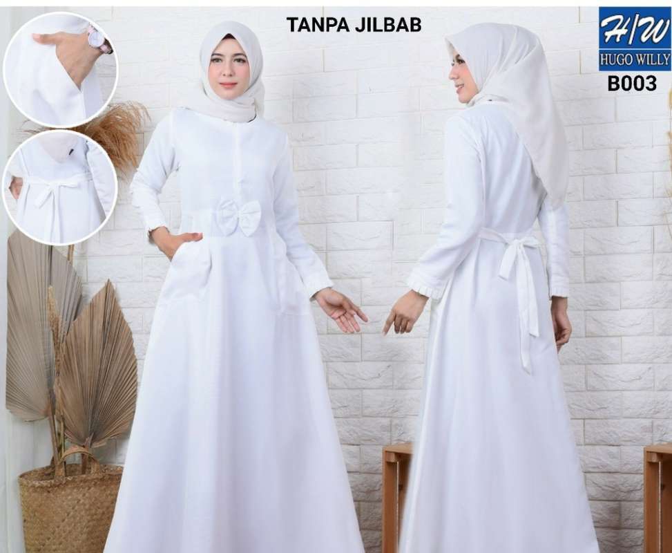 Jual Baju Gamis Putih Wanita Busana Muslim Wanita Lebaran Umroh Gamis Pesta Murah Online April 2021 Blibli Model gamis modern simple remaja terbaru 2019wanita muslimah yang ingin tetap terlihat modis pastinya selalu mengikuti perkembangan dunia fashion saat ini. baju gamis putih wanita busana muslim wanita lebaran umroh gamis pesta murah