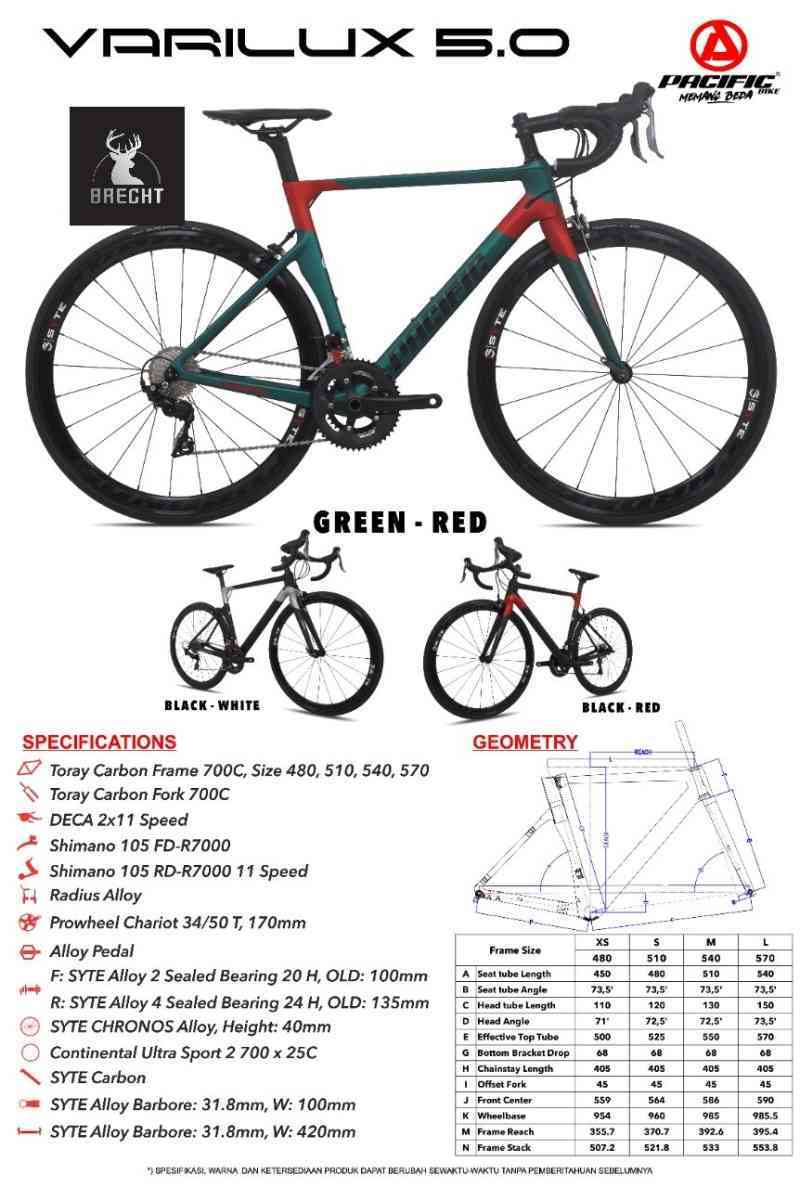 Frame road bike pacific top