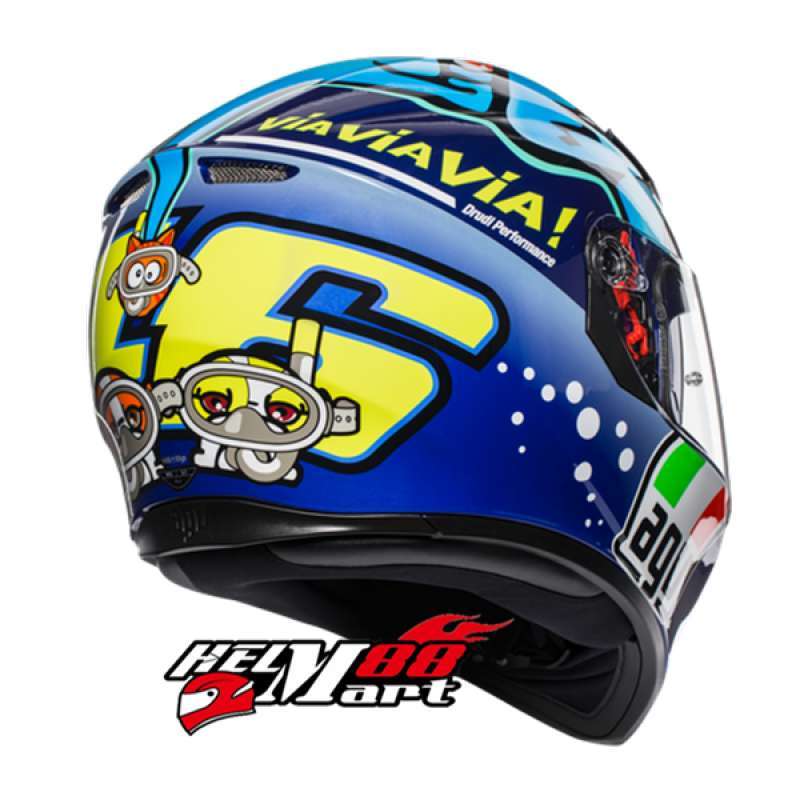 Jual AGV K3-SV ROSSI MISANO 2015 Helm Full Face AGV K3SV di Seller Helm  Mart 88 Official Store - Kota Medan, Sumatera Utara | Blibli