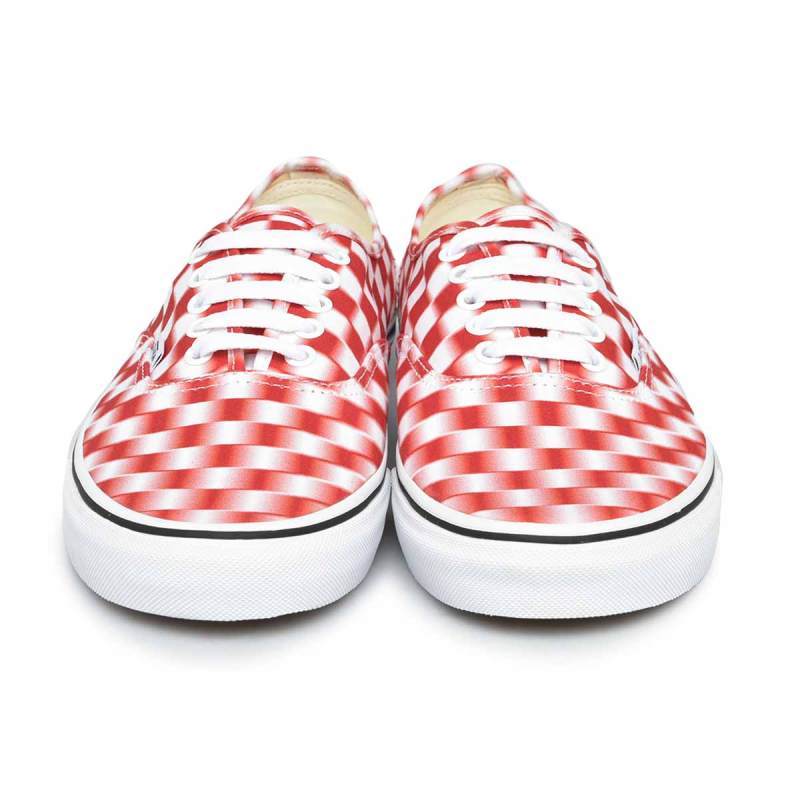 red checkered platform vans