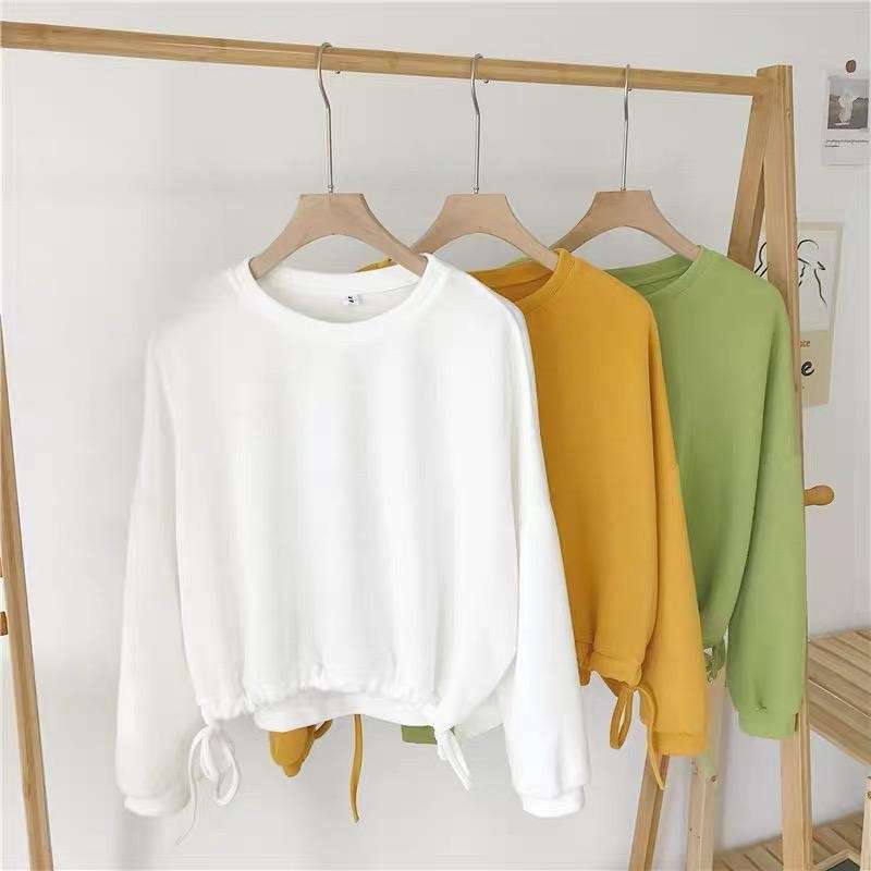 Baju sweater clearance crop