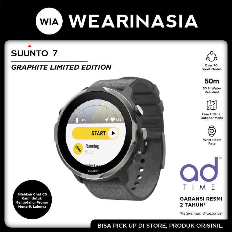 Jual Suunto 7 Graphite Limited Edition GPS Smartwatch Original Garansi  Resmi 2 TH di Seller Wearinasia Official Store - Kota Tangerang Selatan,  Banten | Blibli