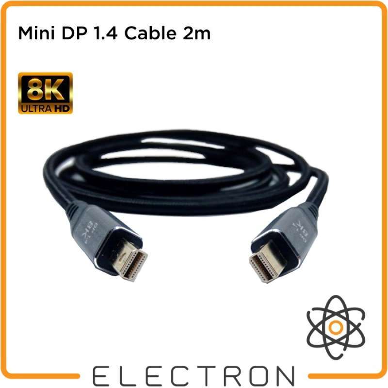 Jual Mini DP 1.4 Cable 2m DisplayPort 