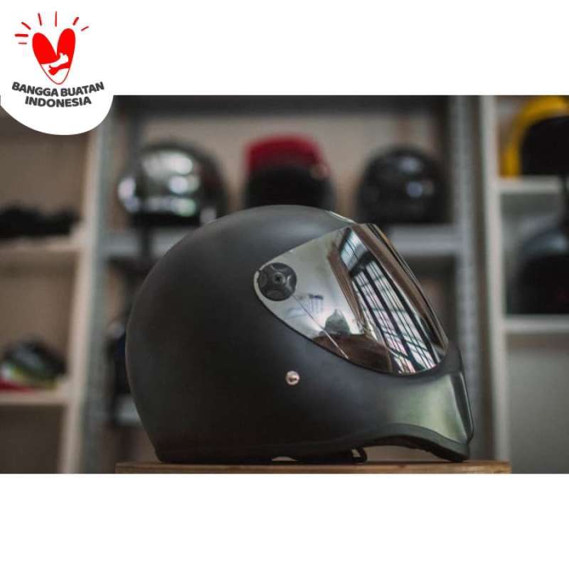 Promo Helm Cakil HBC Visor Chrome Hitam 