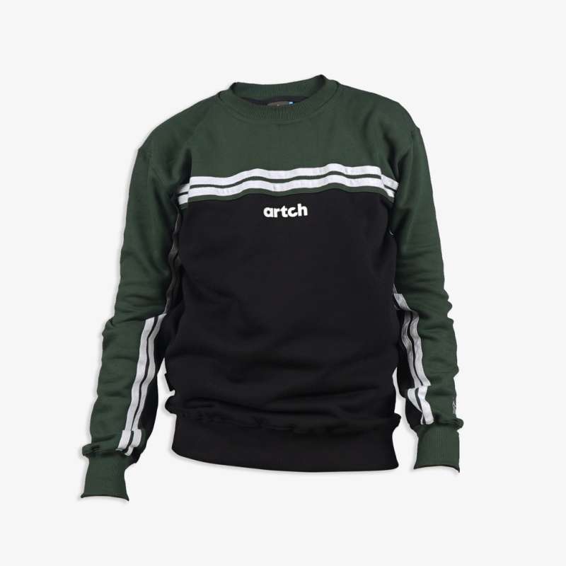 green sweatshirt
