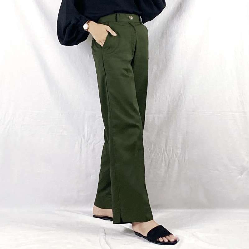 Promo Melva Slit Pants/celana pants 