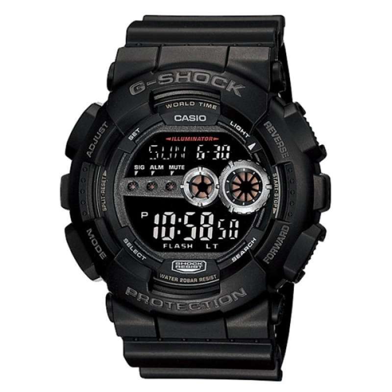 CASIO ORIGINAL CASIO G-SHOCK GD-100-1B JAM TANGAN PRIA JAM PRIA  RUBBER G SHOCK GSHOCK CASIO GD 100 1B 100 GD100