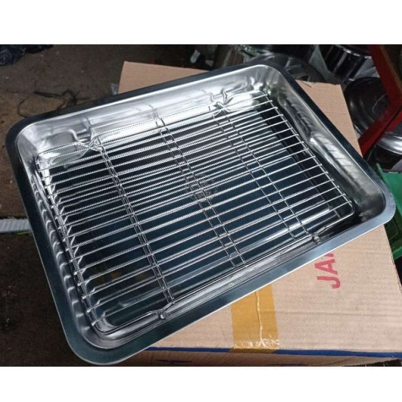 Food Cooling Rack Plus Nampan Stainless Steel 31x20x15cm 100 ORIGINAL