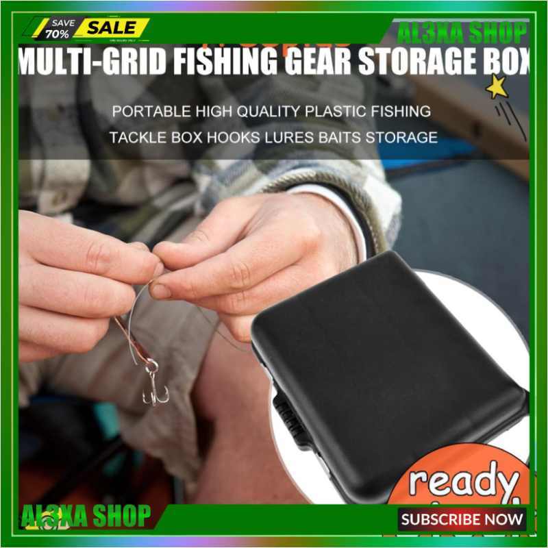 Fishing Tackle Box Multi-Grid PE Plastic Fish Hook Bait Fishing