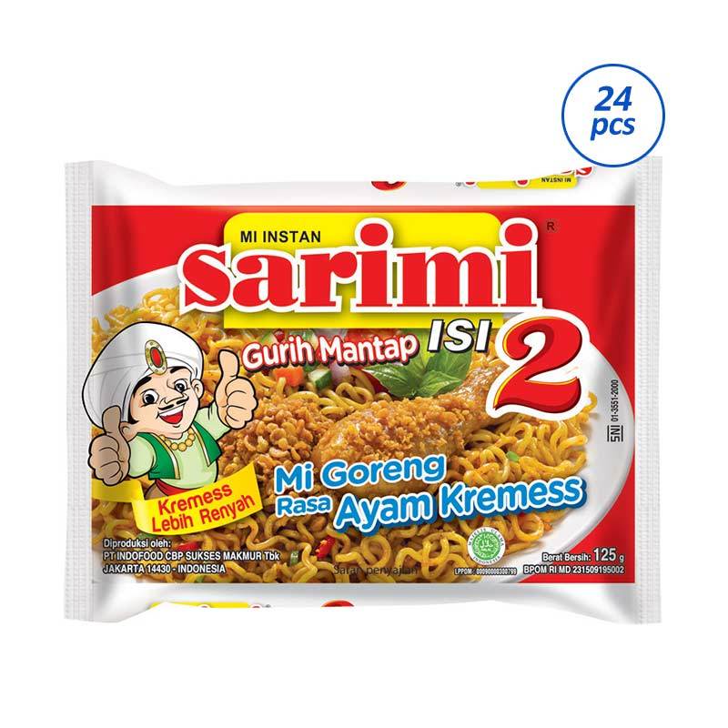 Jual Sarimi Goreng Rasa Ayam Kremes Isi Dua Mie Instant 125 G 24 Pcs Online Agustus 2020 Blibli Com