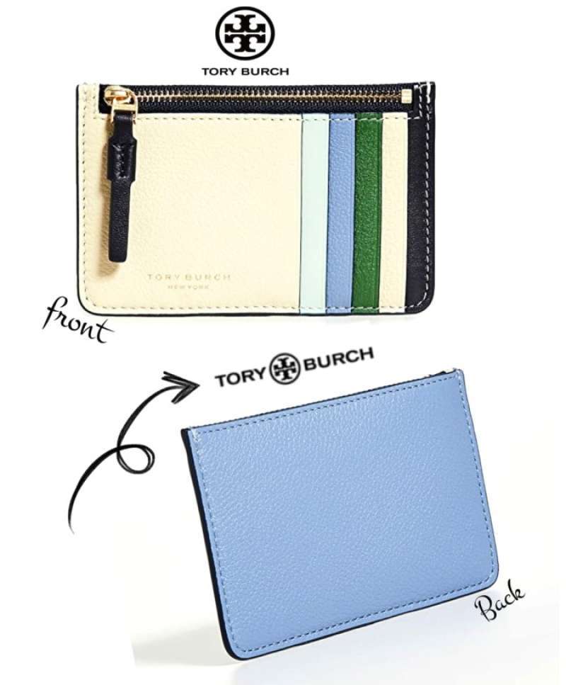tory burch blue card holder