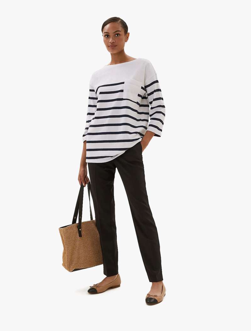 Slim Fit Ankle Grazer Trousers 