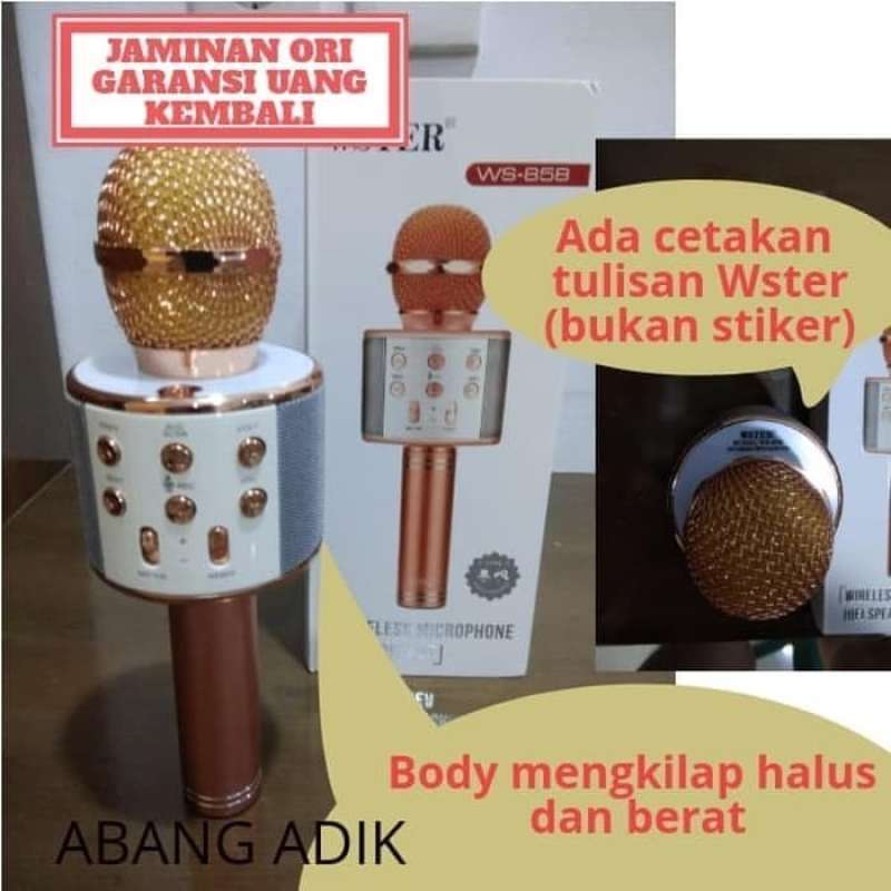 Mic bluetooth best sale ws 858 original