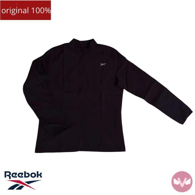 Jual REEBOK Women s Sport Jacket Black Hitam Jaket Olahraga Wanita