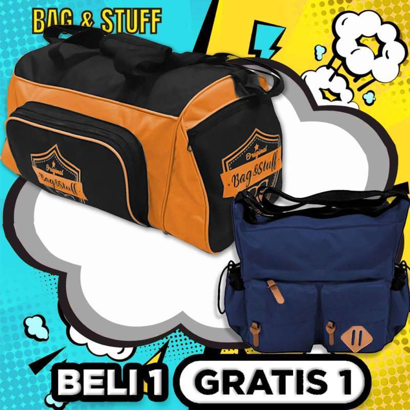 Jual Beli 1 Gratis 1 Sporty Tas Olahraga Gym Bag Fitness Mudik Gratis 1 Crusader Slingbag Warna Acak Di Seller Bag Stuff Cipaganti Kota Bandung Blibli