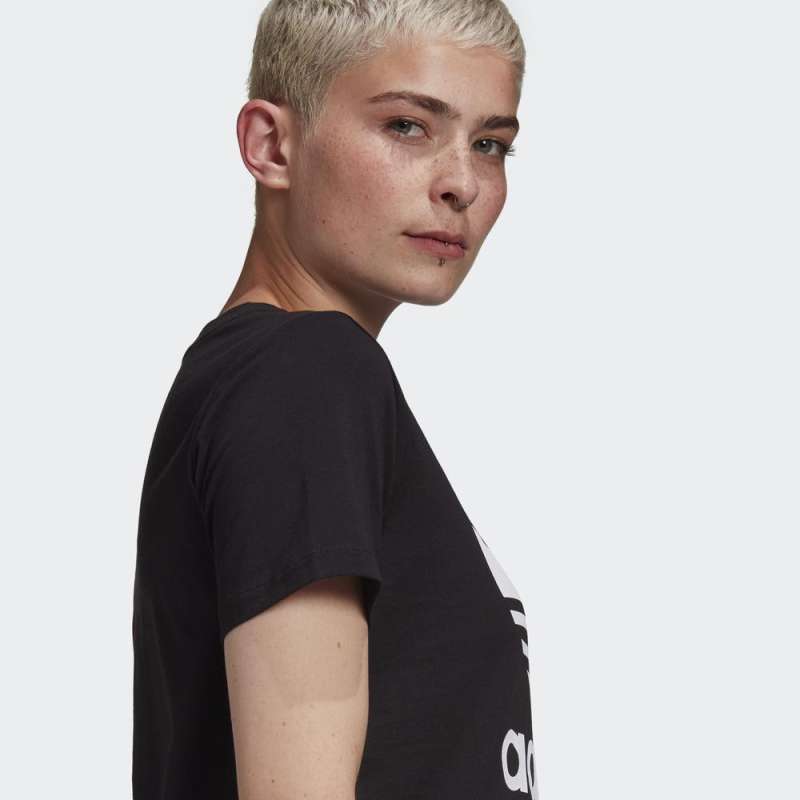 Women T-Shirt adidas Originals Trefoil Tee black (GN2896) – Queens 💚