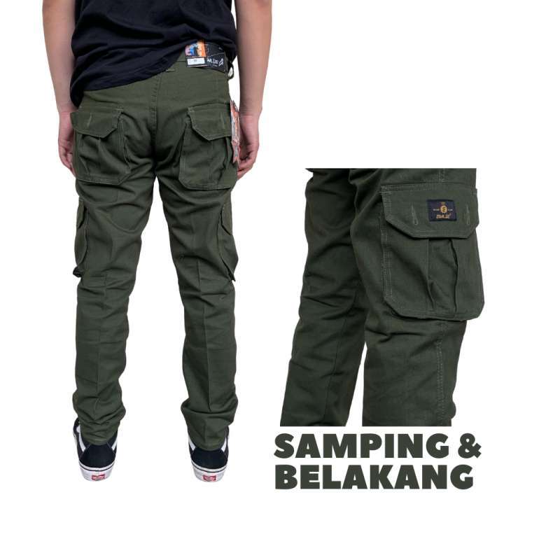 Jual STARLEE JEANS Celana Cargo Panjang Pria Slimfit Cargo