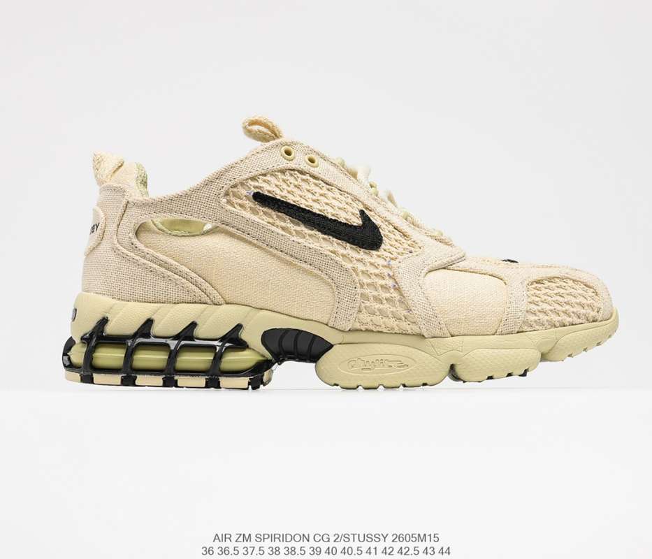 nike stussy air zoom spiridon cage 2 fossil