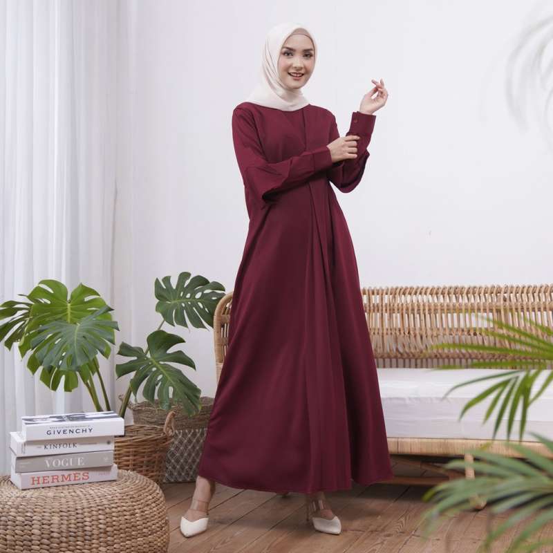 Maroon muslimah dress hotsell