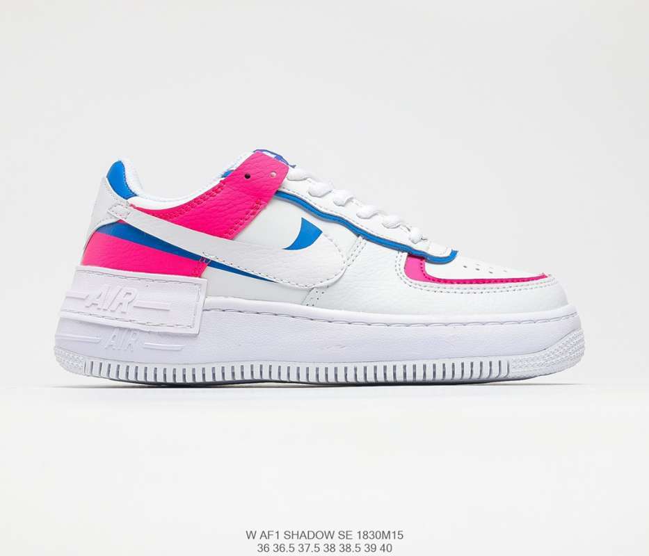 Promo 90 women's 2-layer leather shoes NIKE AIR Force 1 shadow lightweight  elevated low top versatile board shoes mosaic makaron 1830m15 di Seller Cai  Wu Official Store - Indonesia | Blibli