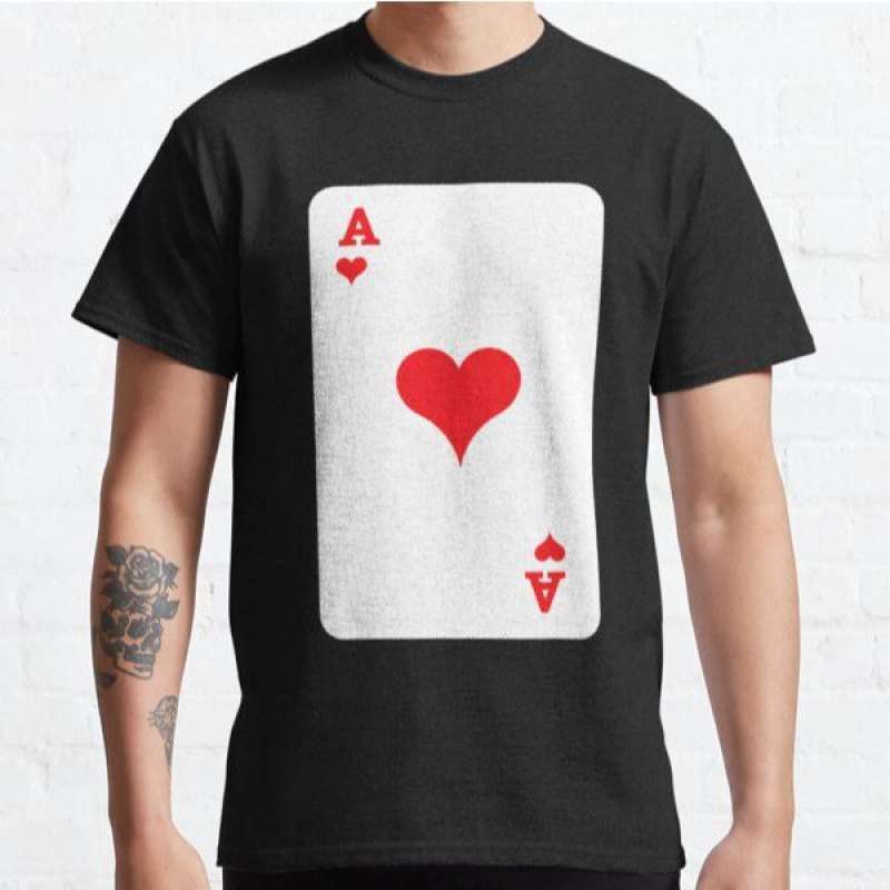 Promo Kaos Card Lovers Ace Heart Tees 