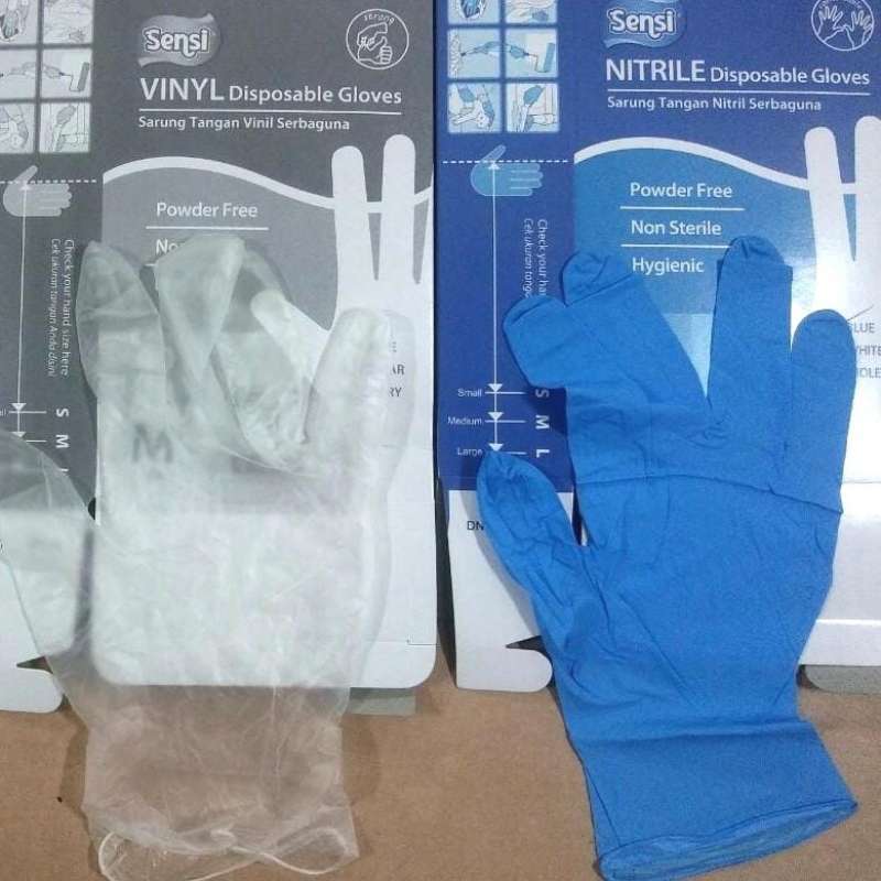 Dn Nitrile Gloves Jual Sensi Nitrile Disposable Gloves Isi 40 /sarung