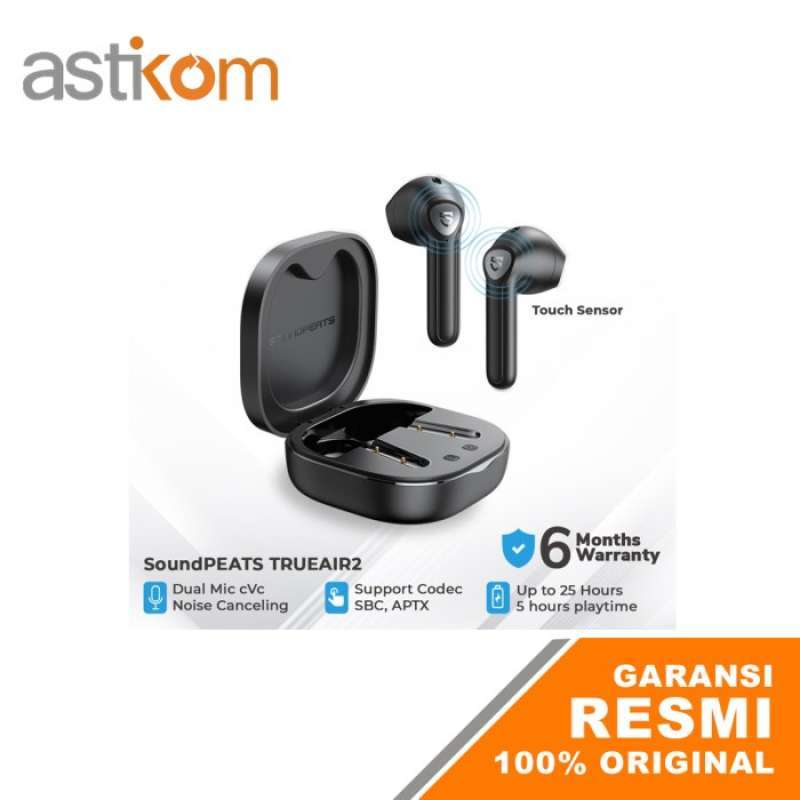 Jual Earphone TWS SoundPEATS TrueAir 2 True Wireless Earbuds In-Ear Stereo  di Seller Astikom - Kota Denpasar, Bali | Blibli