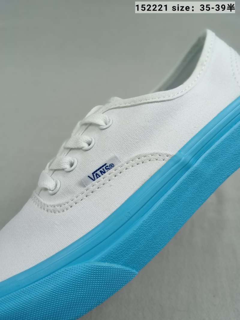 vans white blue sole