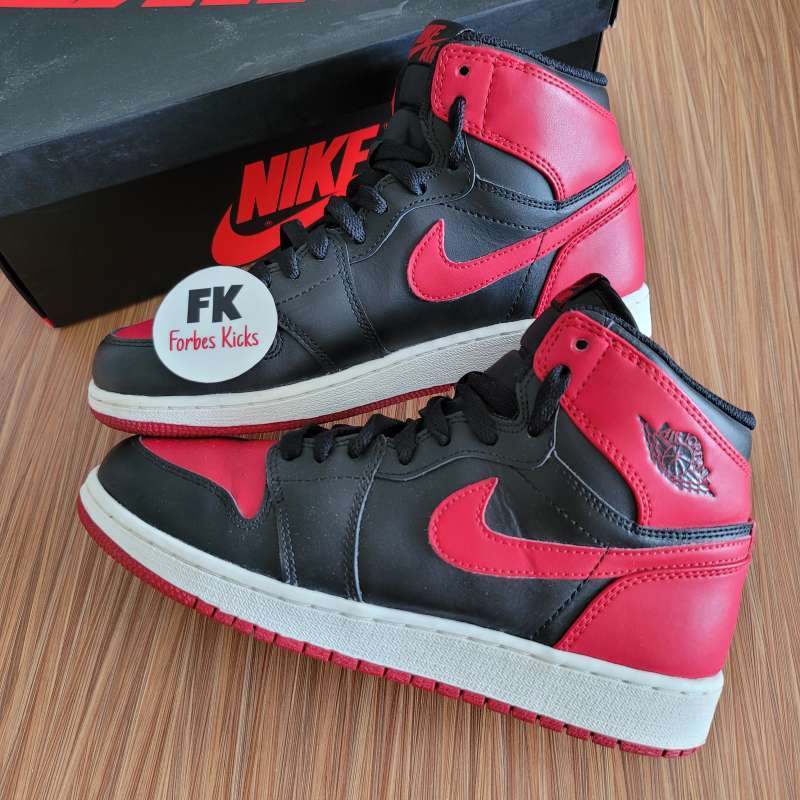 Jual Air Jordan 1 Retro High OG Bred Banned 2013 GS dark