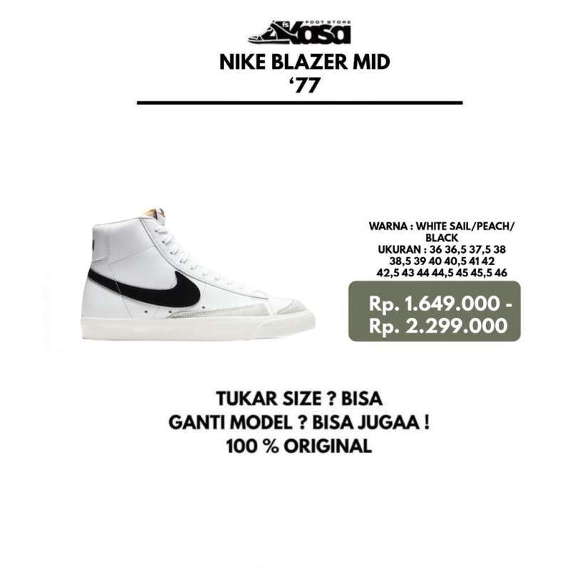 nike mid blazer white black