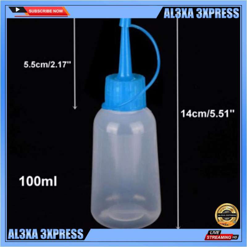 Plastic Clear Tip Applicator Bottle Plastic Squeeze Bottle With
