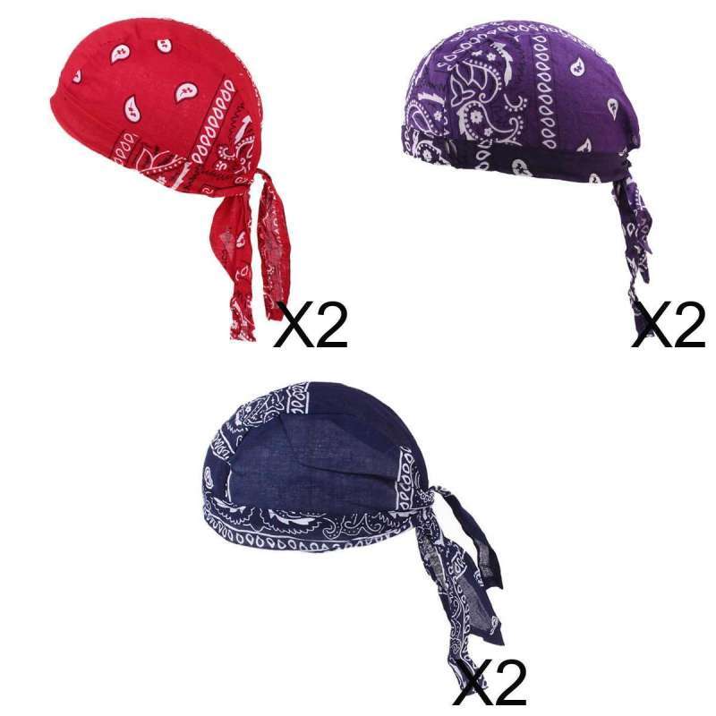 Promo 6x Turban Hat Chemo Durag Beanie 