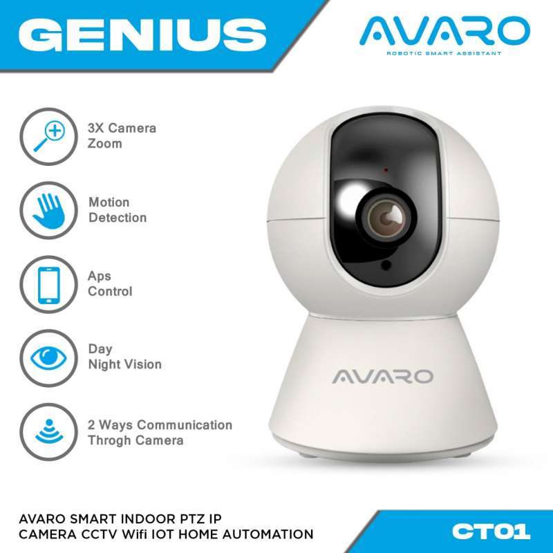 Jual Avaro Smart Indoor Ptz Ip Camera Cctv Wifi Iot Home