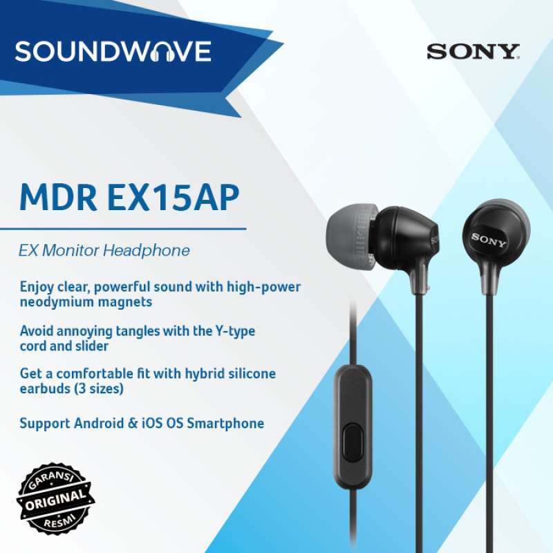 EARPHONE] Sony MDR-EX15AP with Mic 